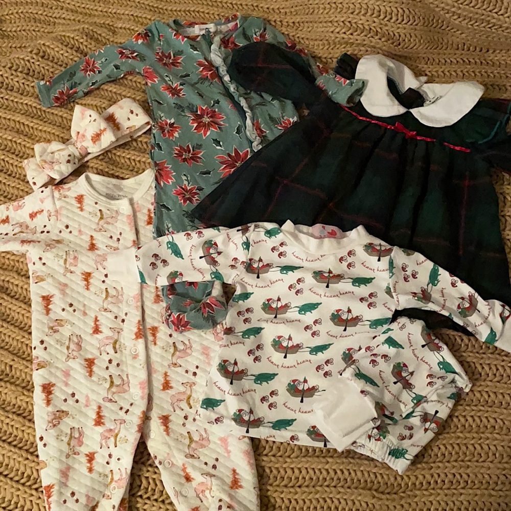 3-6 month baby girl Christmas bundle❤️💚
